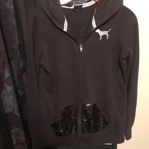 Victoria secret zip up hoodie